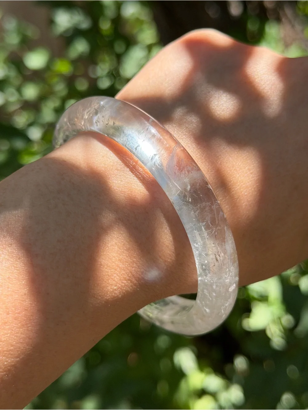 65mm inner diameter high quality clear quartz bangle 1560